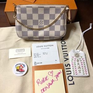 Mini Pouchette Damier Azur BRAND NEW